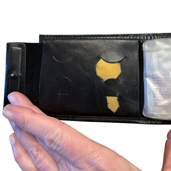 Vintage Heritage Leathers Black Leather Wallet - Picture 4 of 6